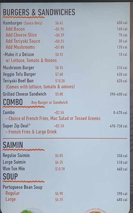 Zippy's Restaurant Menu – Hawaiian Comfort Food in Kailua, HI